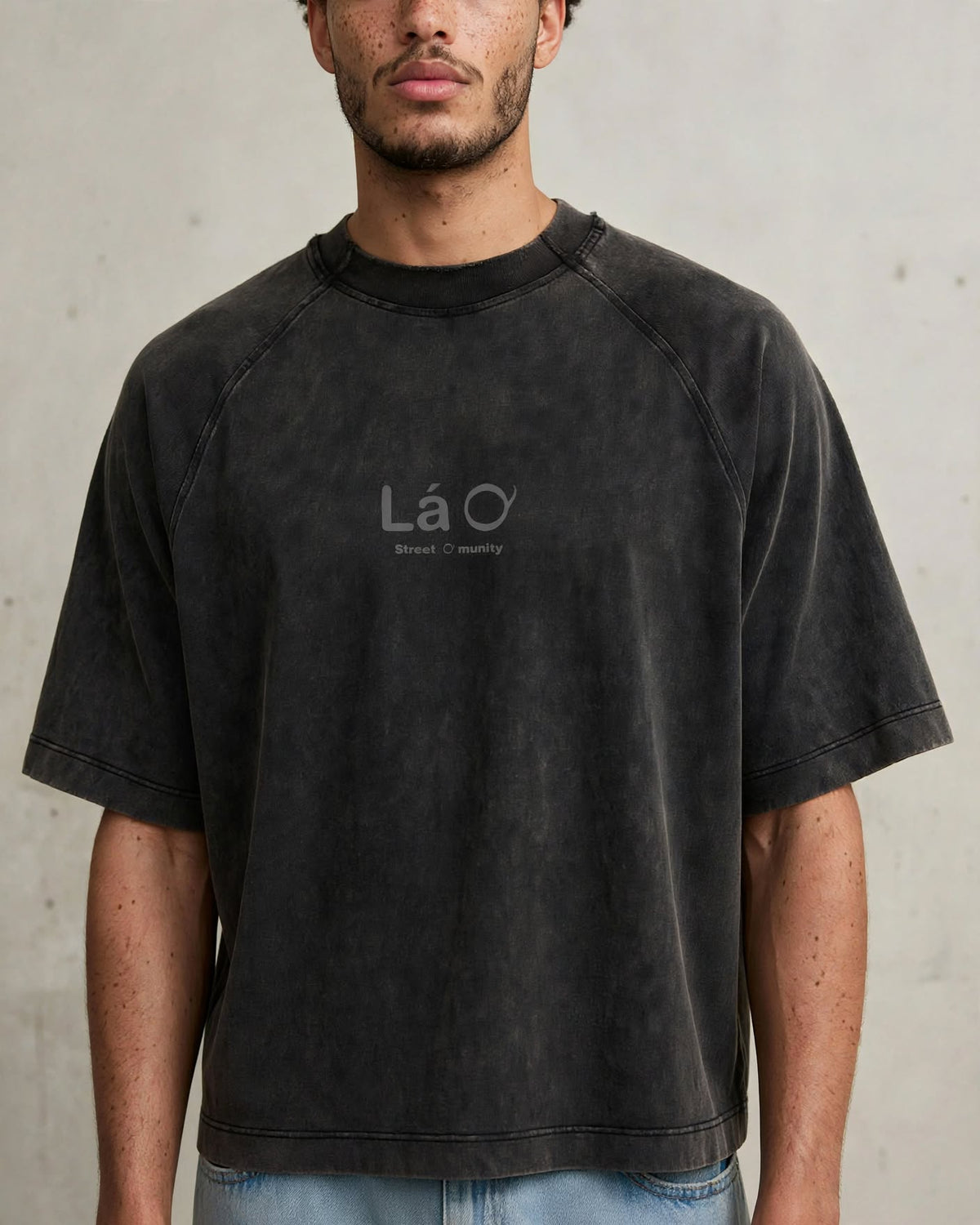 Lá Q - Vintage Washed Raglan Cotton T-Shirt | Unisex