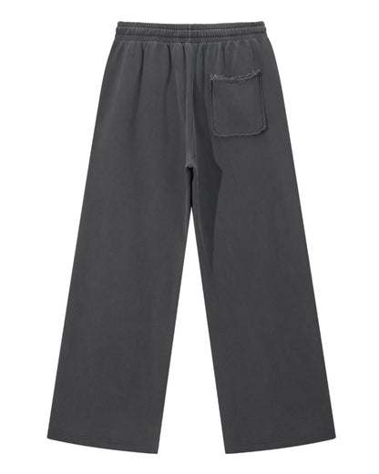 Lá Q - Snow Washed Raw Edge Sweatpants - Men view