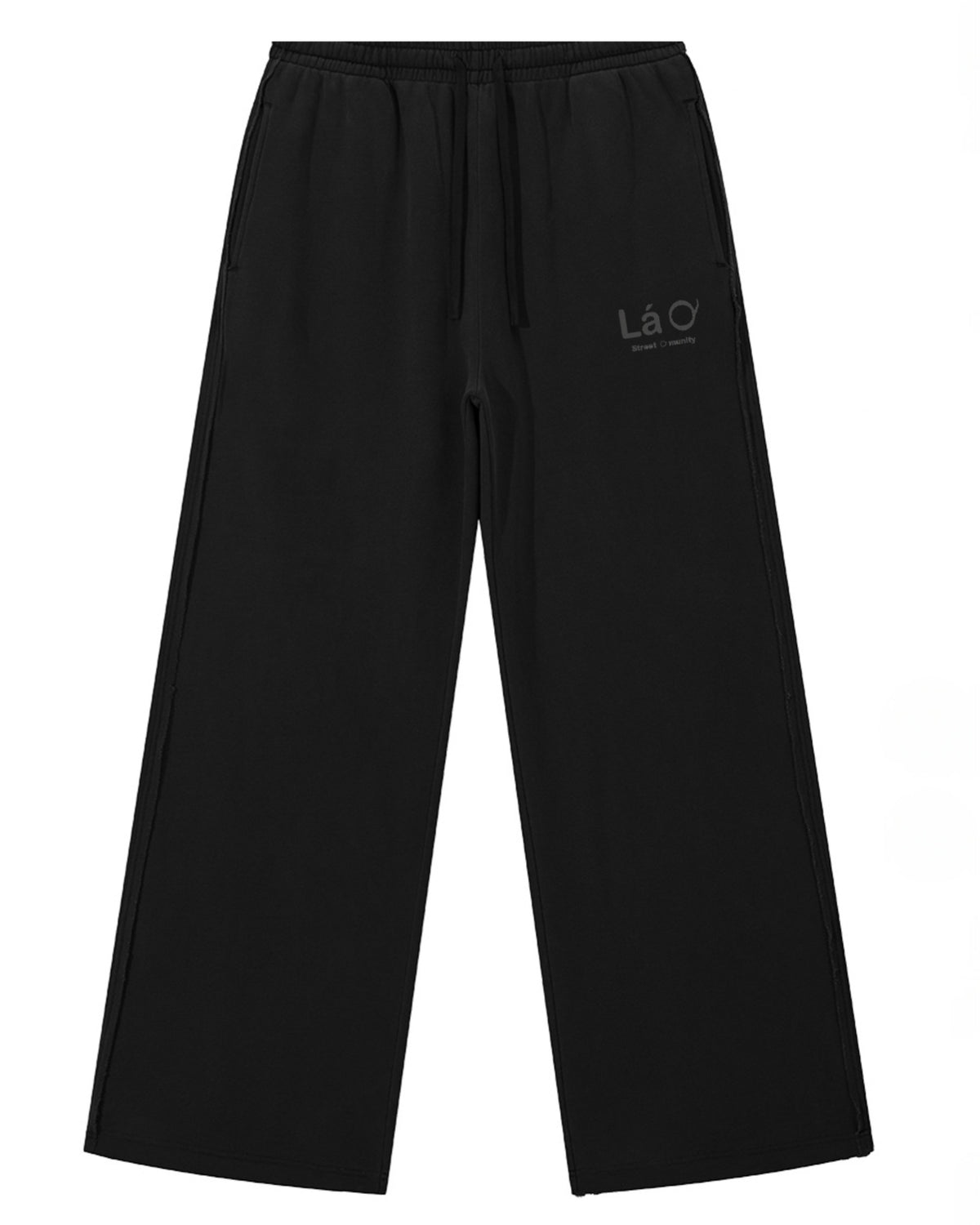Lá Q - Snow Washed Raw Edge Sweatpants | Unisex