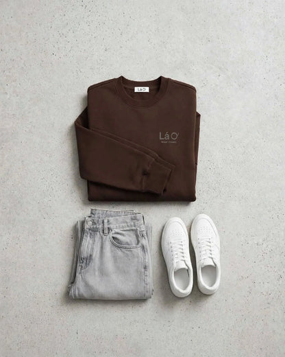 Lá Q Unisex Heavyweight Crewneck Sweatshirt - Women view