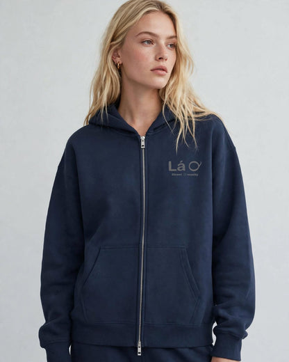 Lá Q - Essential Fleece Zip-Through Hoodie | Unisex