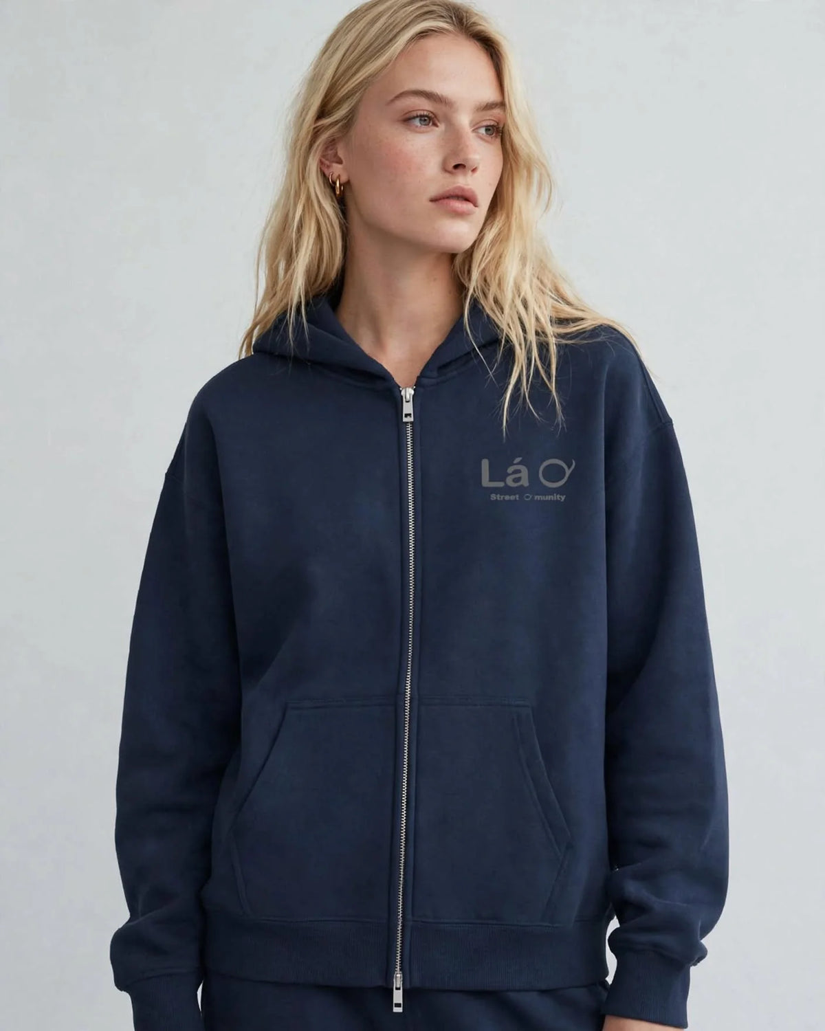 Lá Q - Essential Fleece Zip-Through Hoodie - Women view