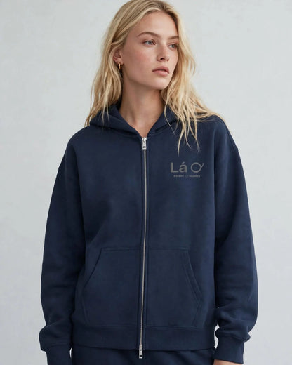 Lá Q - Essential Fleece Zip-Through Hoodie - Women view