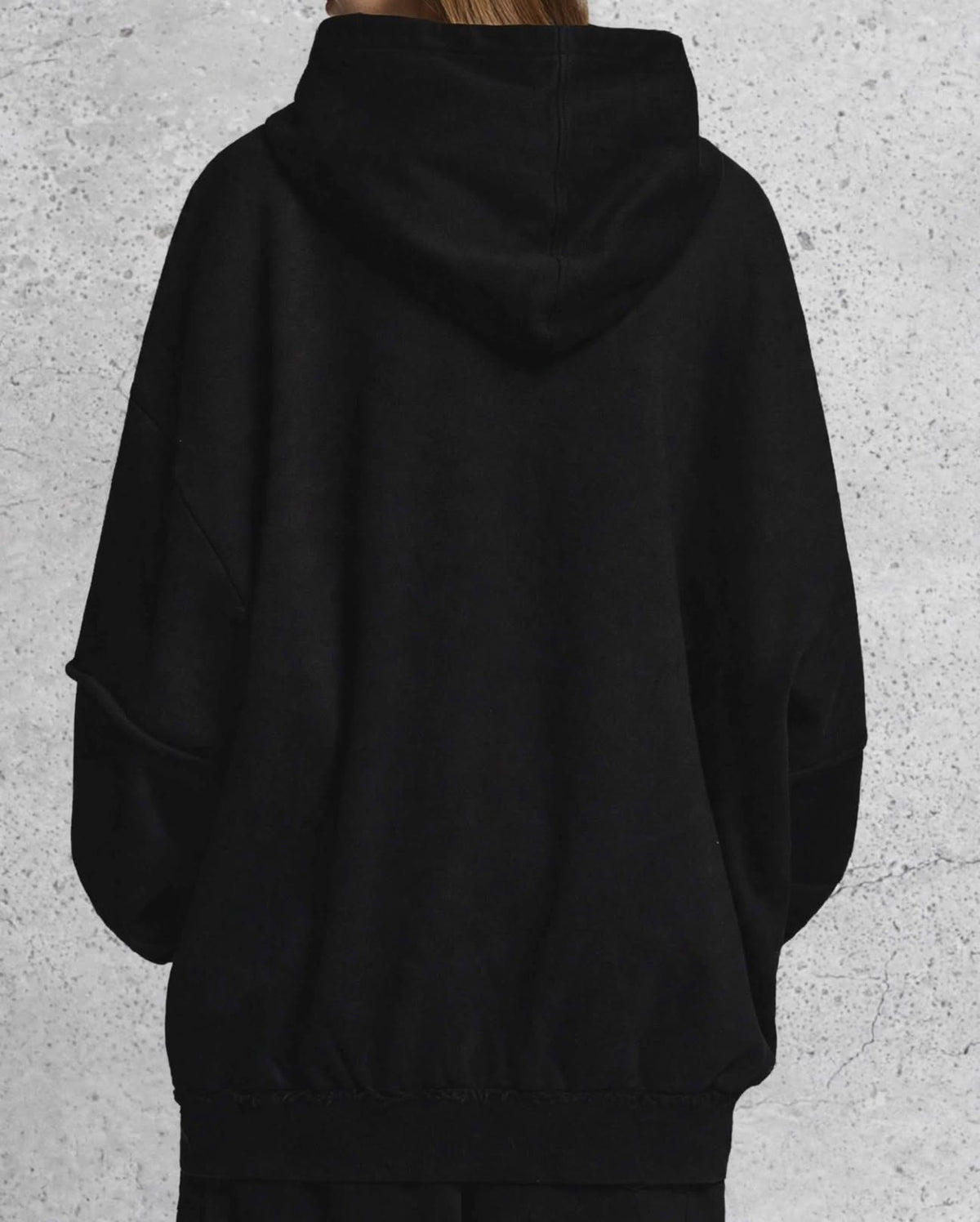 Lá Q - Snow Washed Raw Edge Double Layered Hoodie | Unisex