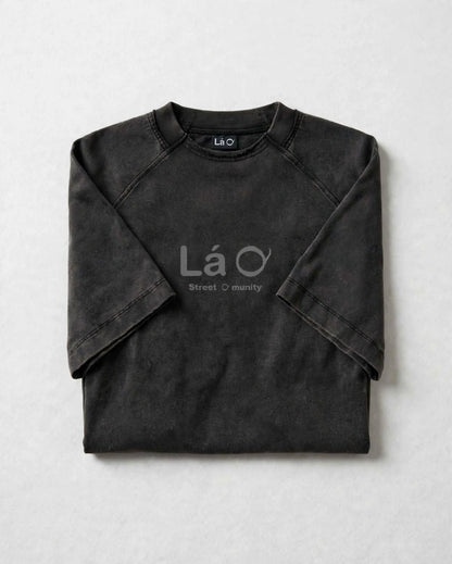 Lá Q - Vintage Washed Raglan Cotton T-Shirt | Unisex