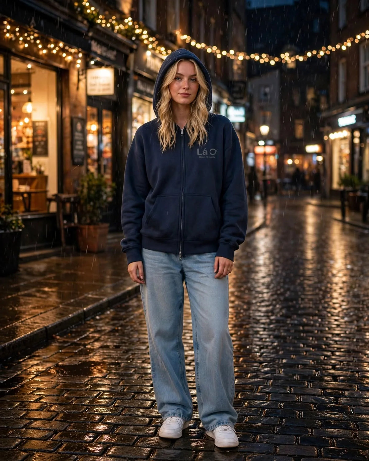 Lá Q - Essential Fleece Zip-Through Hoodie - Women view