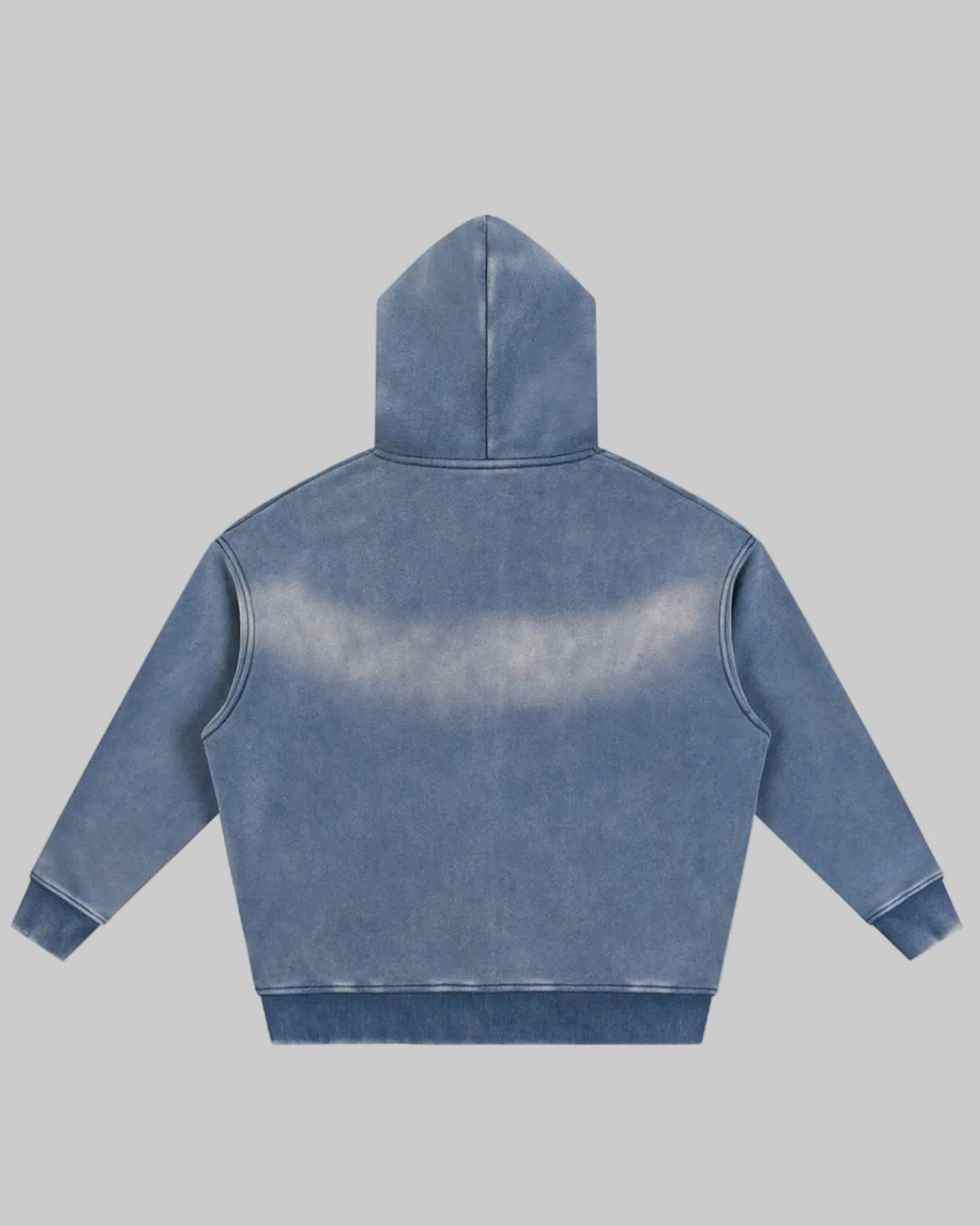 Lá Q - Sunfade Two-Way Zipper Boxy Fleece Hoodie - Men view